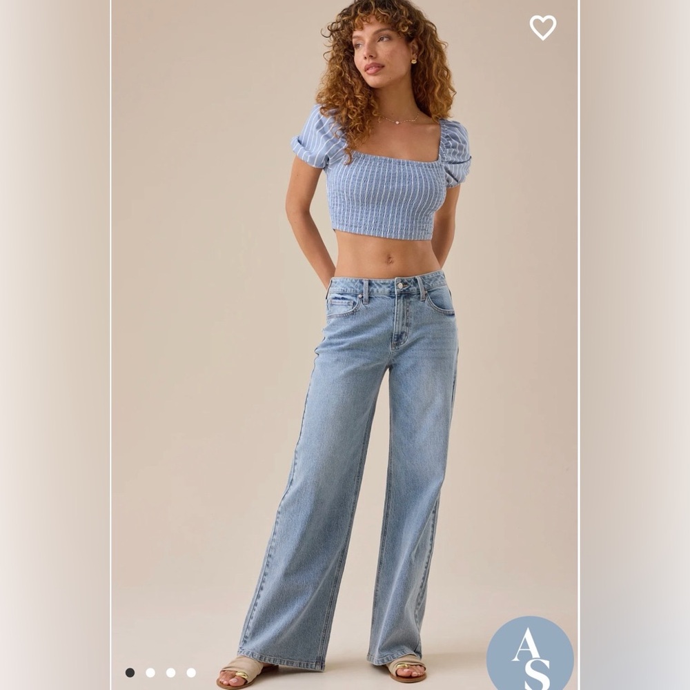 Altar'd State Light Blue Straight Leg Jeans